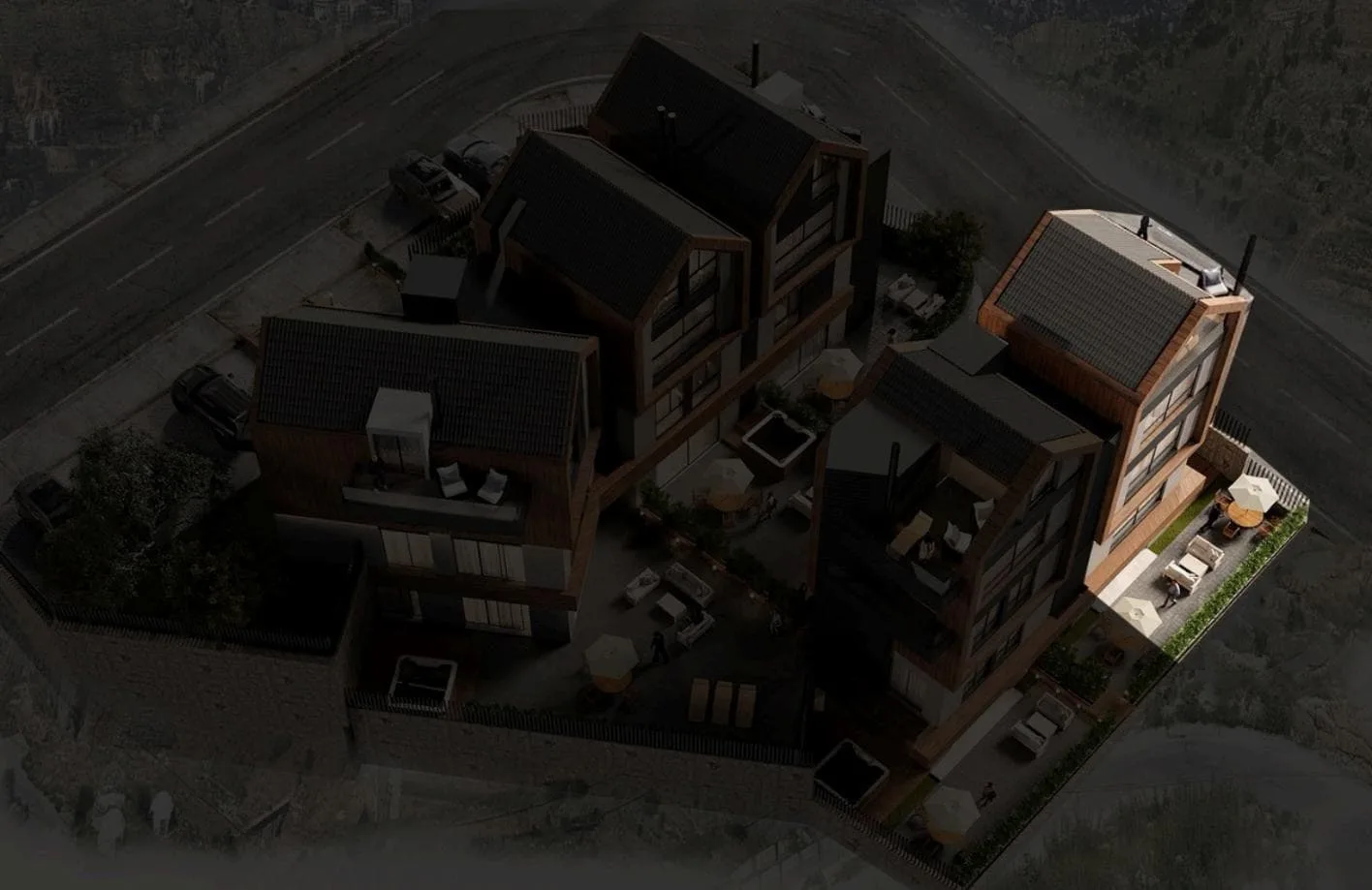 D2 triplex chalet